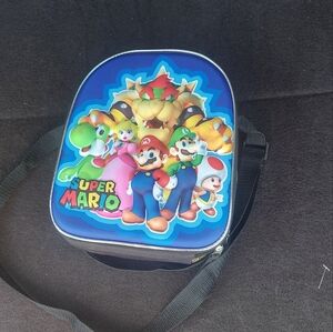 3D Super Mario Backpack Matching 3D Insulated Lunch Bag